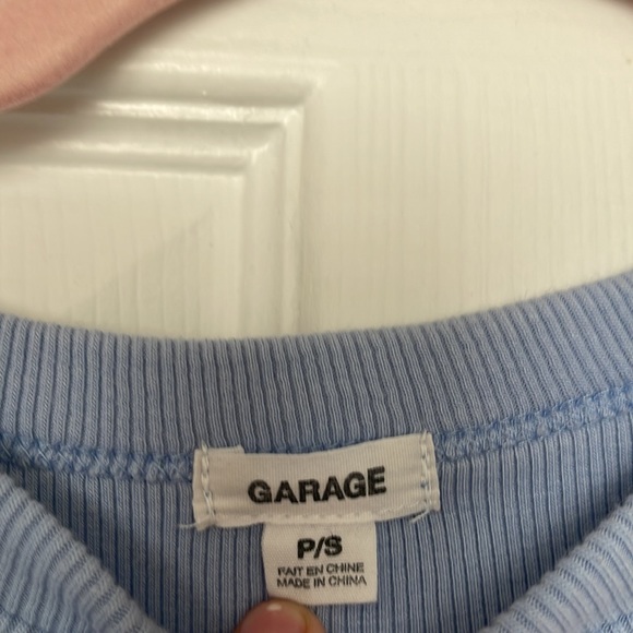 Garage crop top - baby blue - Picture 2 of 2